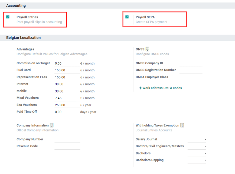 Odoo Payroll Software